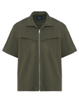 Treverse Nylon Zip Front Shirt