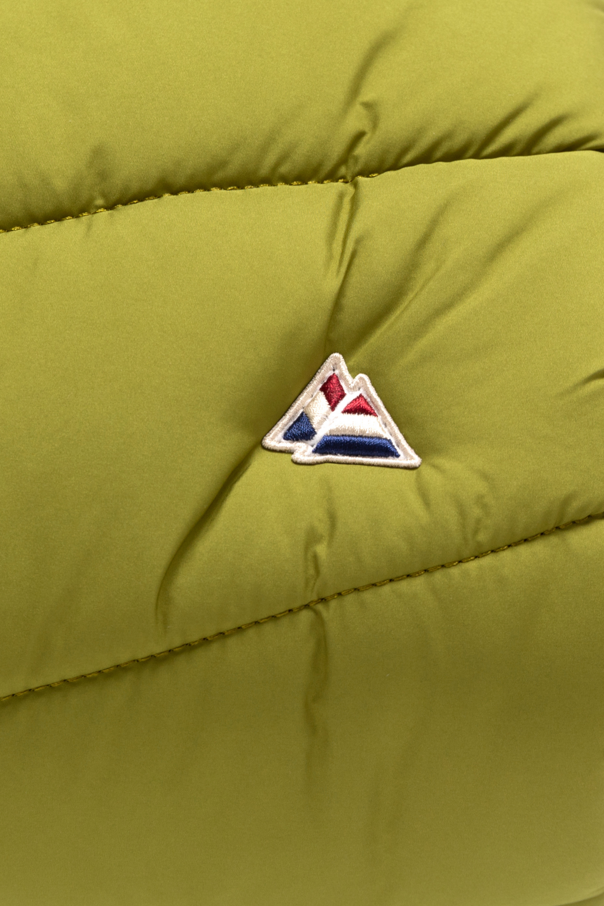Grand sac matelassé demi-lune coloris avocat