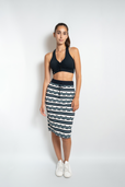 Geometric Midi Skirt