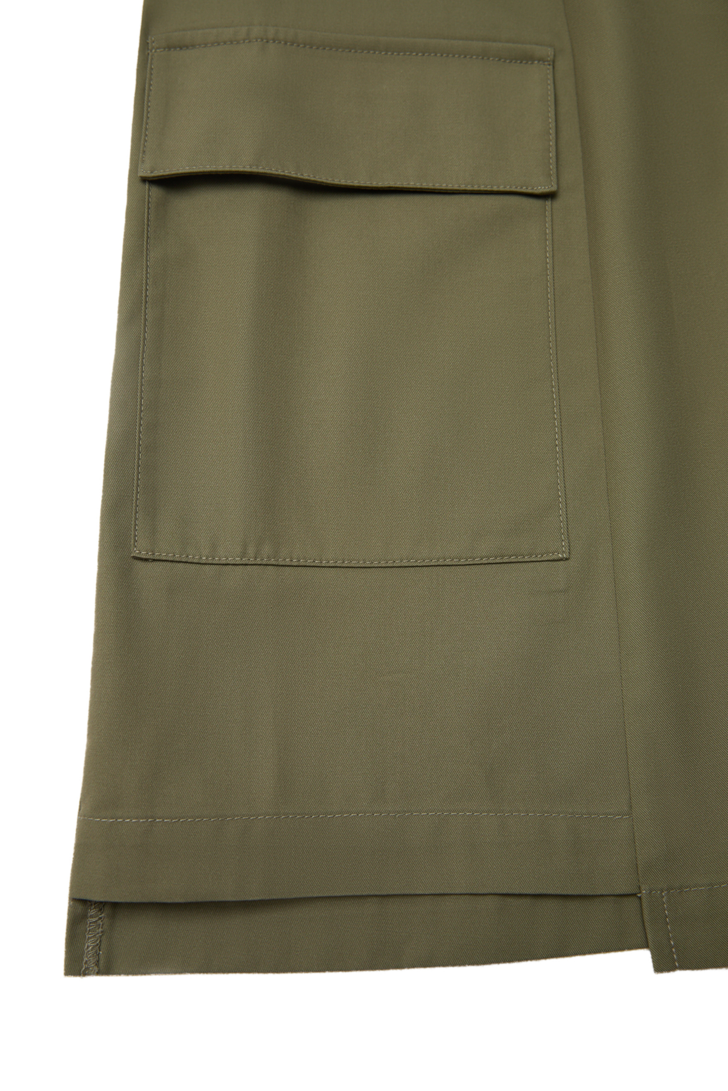 Galtsand Savannah Chino Khaki Asymmetric Skirt