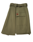 Savannah Chino Khaki Asymmetric Skirt