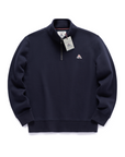 Heritage Quarter Zip In Navy