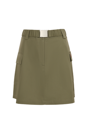Savannah Chino Khaki Asymmetric Skirt